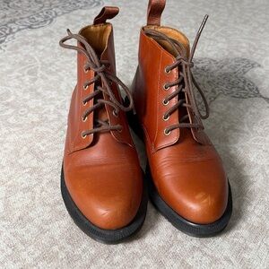Dr. Martens Tan Leather Emmeline Boots